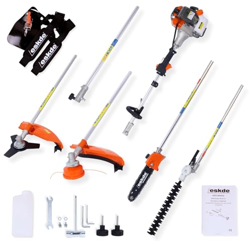 eSkde 5-In-1 Garden Multi Tool - Petrol Strimmer, Cutter, Trimmer