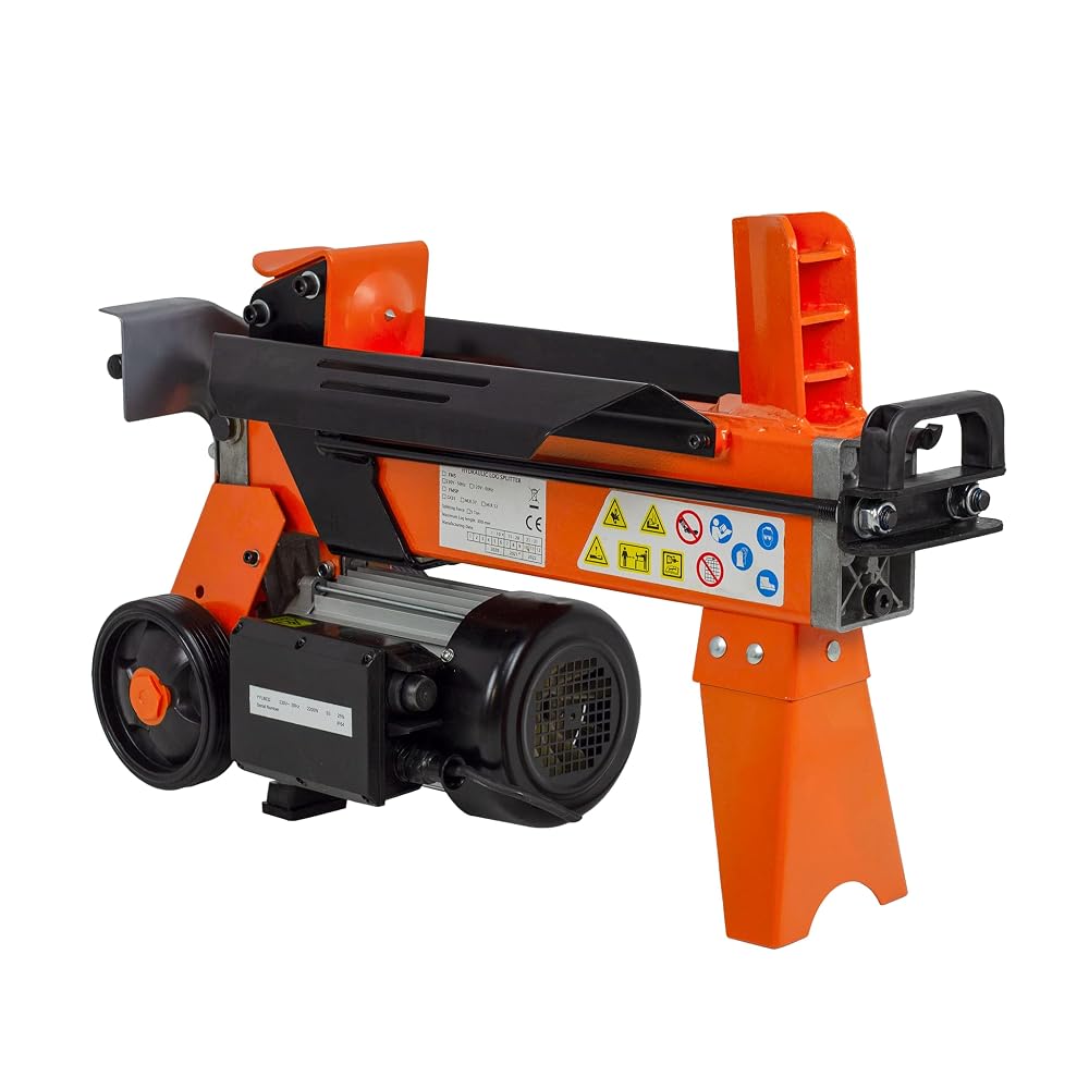 ARROWS-UK FM5D Electric Log Splitter - 5 Tons Splitting Power, Logs up to 300mm, Pre-Filled and Ready to Use, UKCA/CE Compliant
