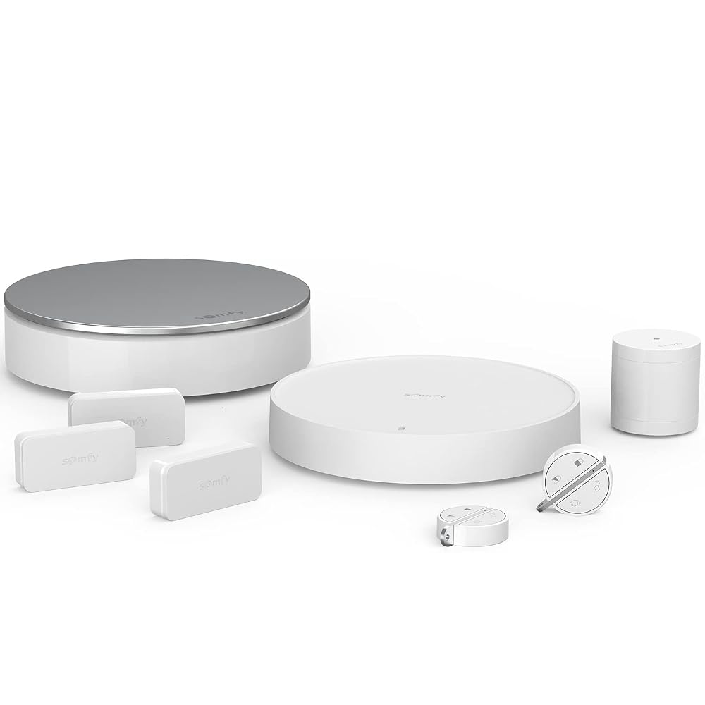 Somfy Home Alarm Essential, WiFi Connected Wireless Home Alarm System, 3 IntelliTAG, 1 Motion Detector, 2 Remote Control Badges