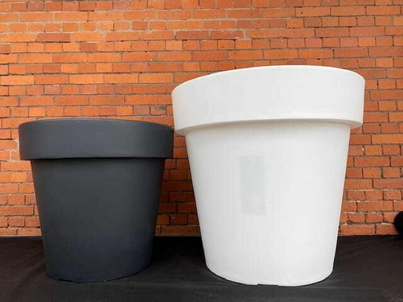 Big Plant Pots, Extra Large Indoor Outdoor Planter, Garden Pot Massive Tree Pot 212 Litres XXXL (Anthracite)