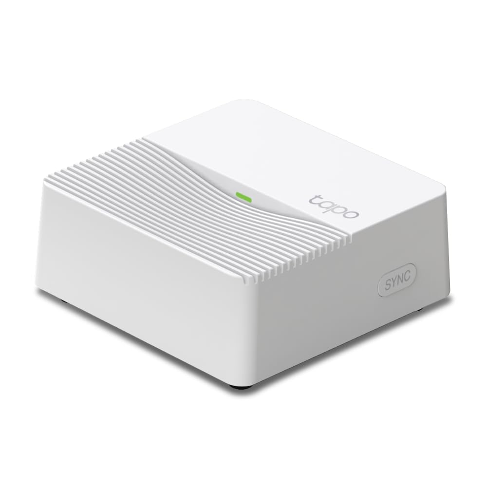 TP-Link Tapo H200 Smart IoT Hub, Up to 64 Switches & Sensors or Buttons + 4 Battery Cameras or Doorbells, Not Compatible with Tapo Camera Models with Power Cable, Kasa Thermostat KE100