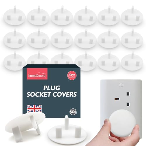 SOL 20pk Plug Socket Covers - Child Safety Electrical Protectors
