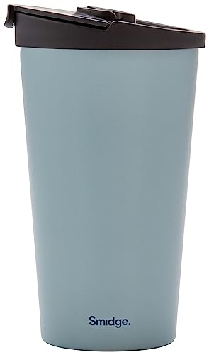 Smidge Travel Cup - 355ml, Spring Dew, Stainless Steel, Leakproof, Insulated, Hot & Cold Drinks, BPA Free