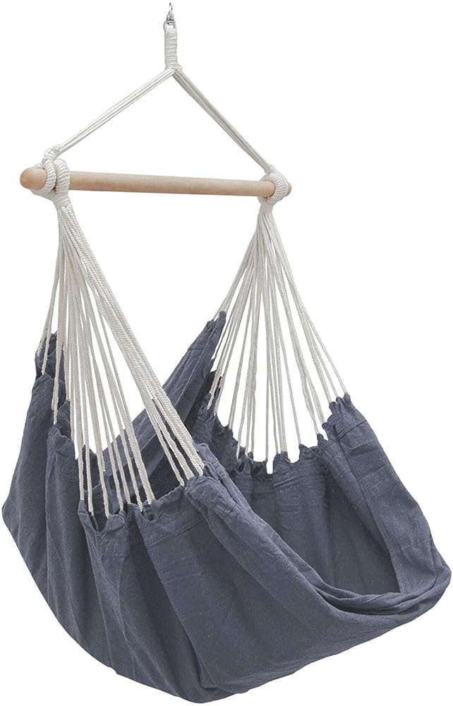 AMANKA XL Outdoor Hammock Chair 155x125cm, Hanging Chair for Patio and Garden