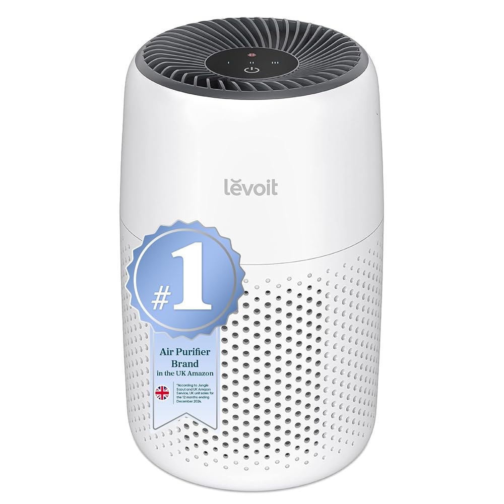 LEVOIT Air Purifier for Bedroom Home, Quiet HEPA Filter Cleaner with Fragrance Sponge & 3 Speed Settings