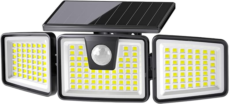 AIXPI 156 LED Solar Security Lights Outdoor, Motion Sensor, 270° Wide Angle, IP65 Waterproof