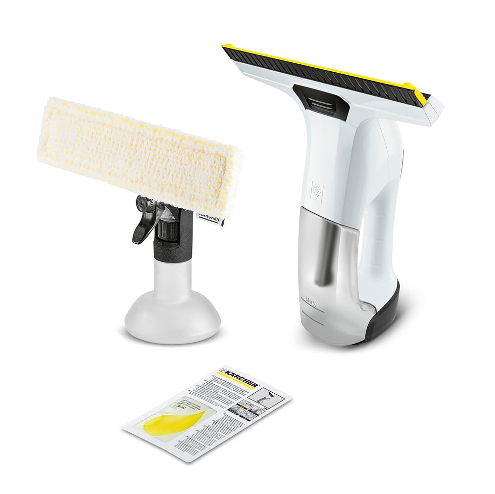 Kärcher Window Vac WV 6 Plus, Extra Long Battery Running Time of 100 min, LED Battery Indicator Display