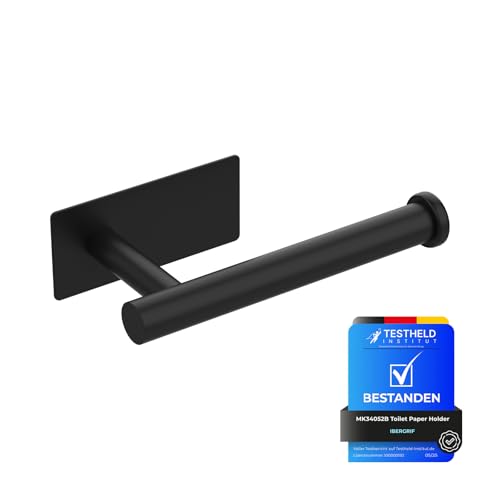 Ibergrif Black Chrome Wall Mounted Toilet Roll Holder