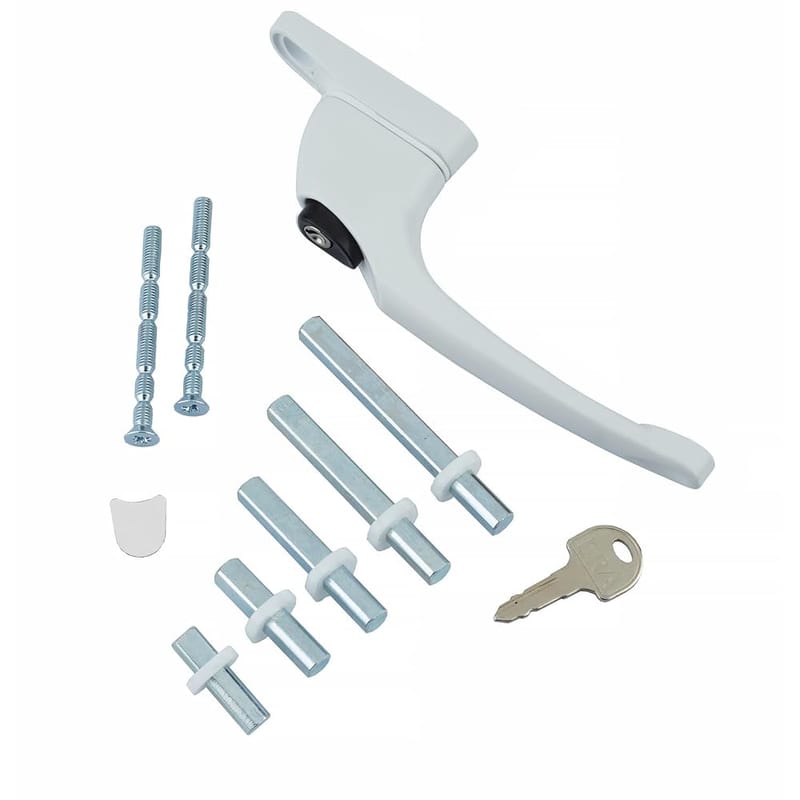 ERA Universal Window Handle, Inline Espag, Multi-Spindle, White