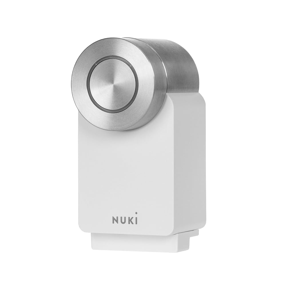 Nuki Smart Lock Pro (4th Generation), Smart Door Lock with Built-in WiFi and Matter, Remote Access, Turns Your Smartphone into a Key