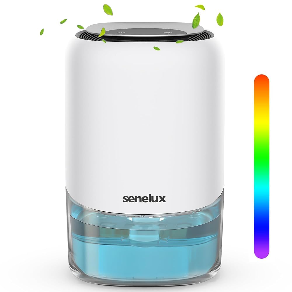 Senelux 1100ml Electric Dehumidifier for Home, Damp, Mould & Condensation Control
