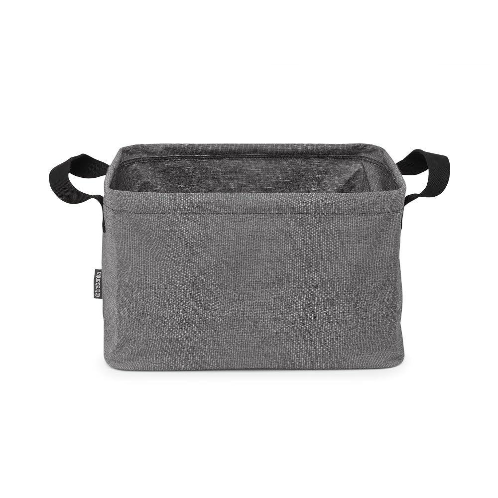 Brabantia Foldable Laundry Basket 35L, Water Resistant, Pepper Black