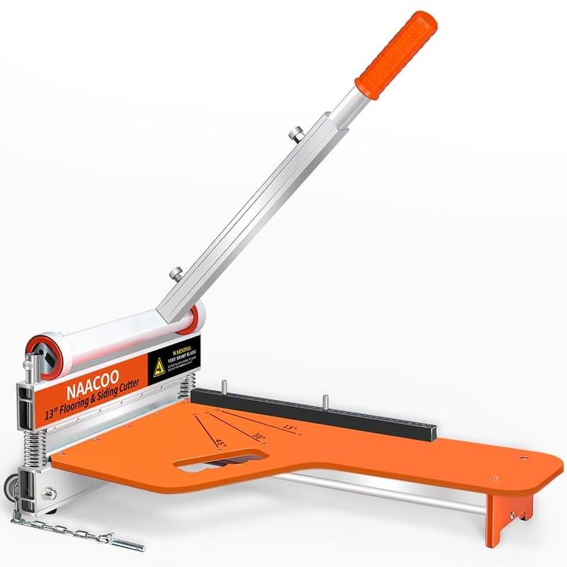 NAACOO Laminate Floor Cutter, 13" Vinyl Floor Cutter with Wheel, Multi-Angle Cutting
