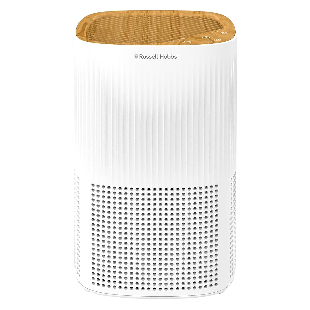 Russell Hobbs Air Purifier for Bedroom Home, 99.95% Carbon Filter, Quiet Operation