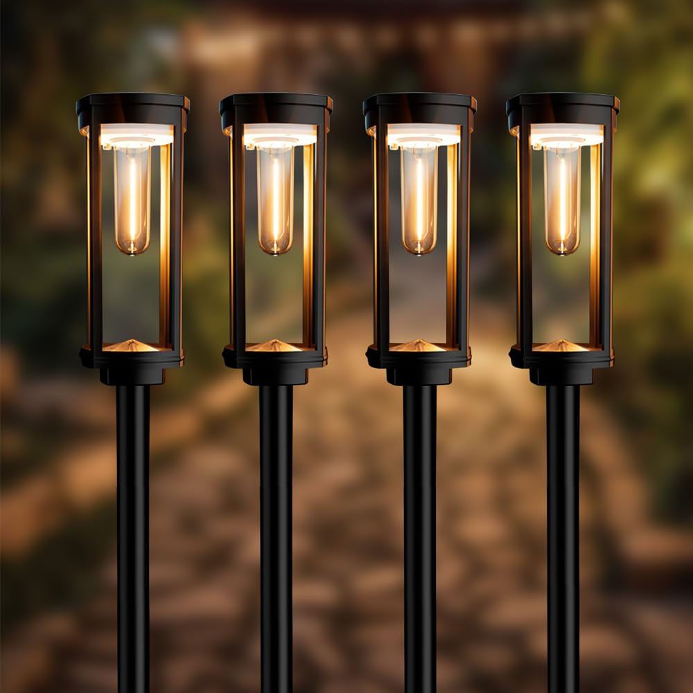 SolarCentre Lavenham Outdoor Solar Powered Garden Lights (4-Pack)