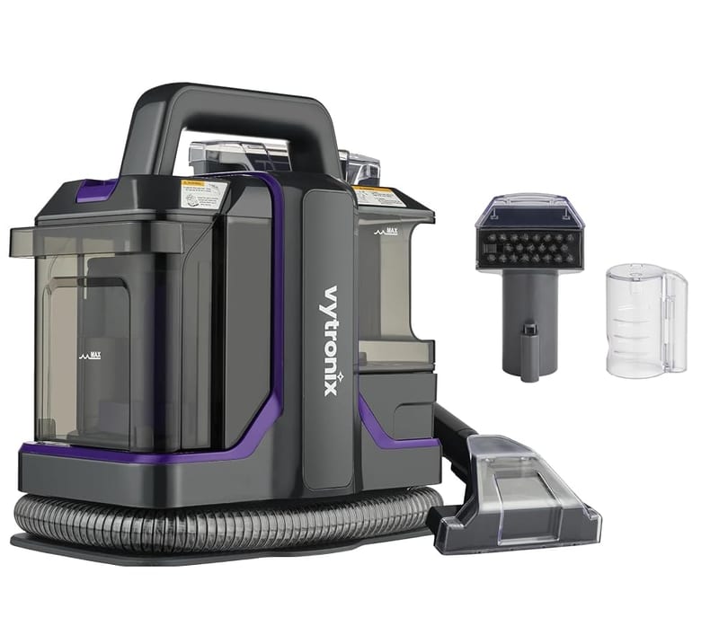 Vytronix SWASH450P Spot & Stain Cleaner for Carpet, Upholstery & Car Seats, Powerful 450W Portable Spot Washer with Self-Clean Function, Dual Tanks