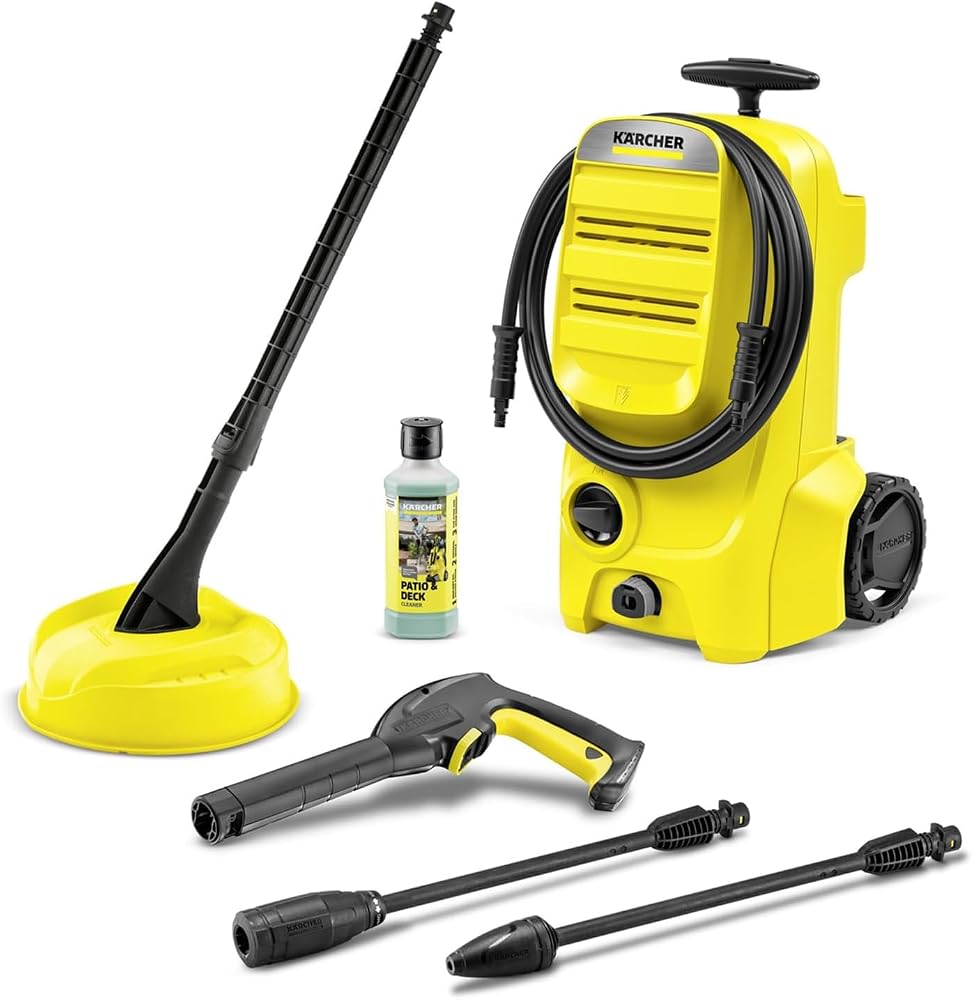 Kärcher K 3 Classic Home Pressure Washer, 120 Bar Max Pressure, 380 l/h Flow Rate