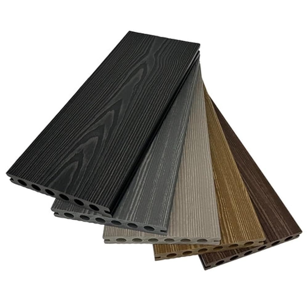 Ceta Composite Decking Premium Board, 3.6m Length, Woodgrain Effect
