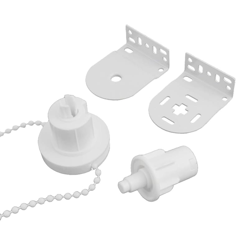 Roller Blind Brackets Roller Blind Fittings Kit Roller Blind Spare Parts Repair Kit 28/32MM Tube With Beaded Chain & Screws For Blinds Repair Replacement (28mm)