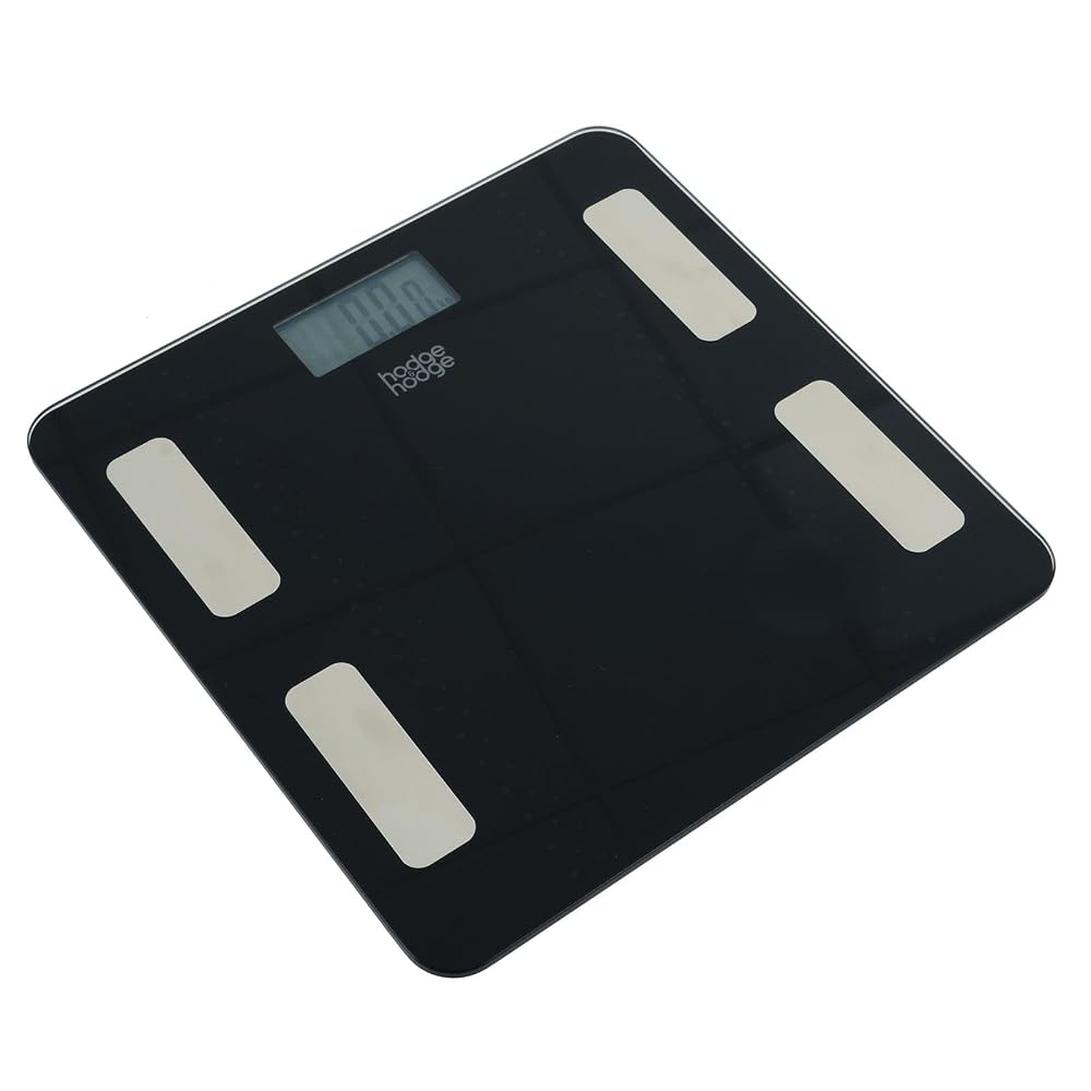 Black Smart Scale Pro Digital Bathroom Scale, Bluetooth Multi-User Body Composition Analyser with App