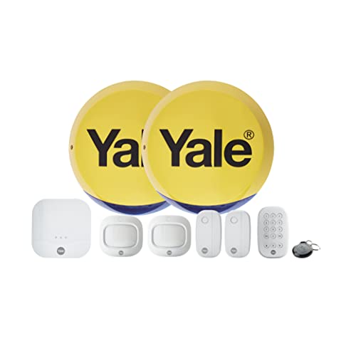 Yale Smart Alarm Premium Kit - 10 Pieces, Arm/Part-Arm/Disarm, Control 4 Security Areas, Real-Time Alerts, No Subscription Required