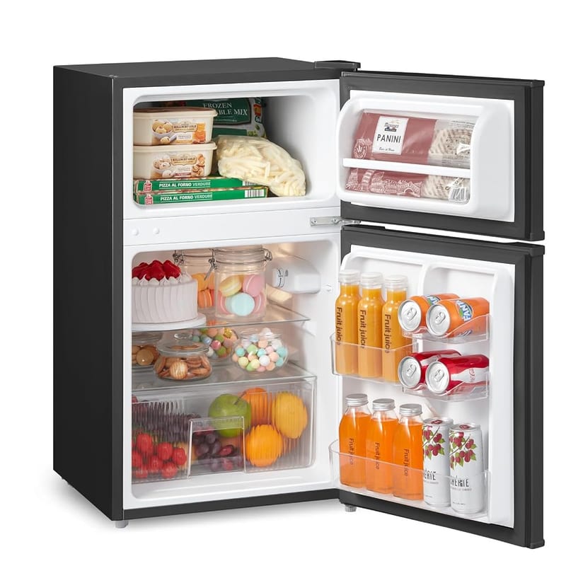 COMFEE' RCT87BL2(E) 87L Under Counter Fridge Freezer - Black