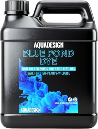 AquaDesign Blue Liquid Pond Dye 1000ML For Ponds And Water Features TREATS 40,000L