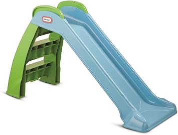 Little Tikes First Slide - Playset for Indoor or Outdoor Use - Garden Toy and Outdoor Activity for Kids, Durable, Stable, Child-Safe - Blue & Green Garden Toy, For Ages 18 Months+
