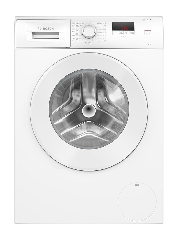 Bosch Series 2 WGE03408GB Washing Machine, 8kg, 1400rpm, A Rated - White