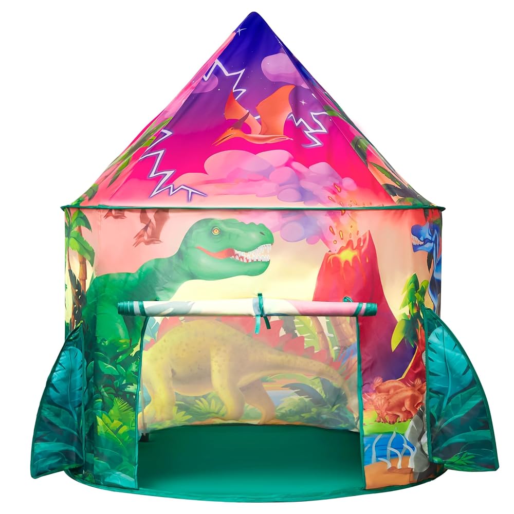 JOYIN Dinosaur Play Tent Pop Up, Kids Playhouse for Indoor Outdoor Play