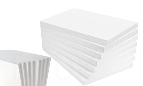 Expanded Polystyrene EPS 70 Sheets (600 x 400 x 25mm) - Wall & Floor Insulation Board (BBA Certified) - Box Lining & Packaging - Arts & Craft Foam Blocks HTUK (25)