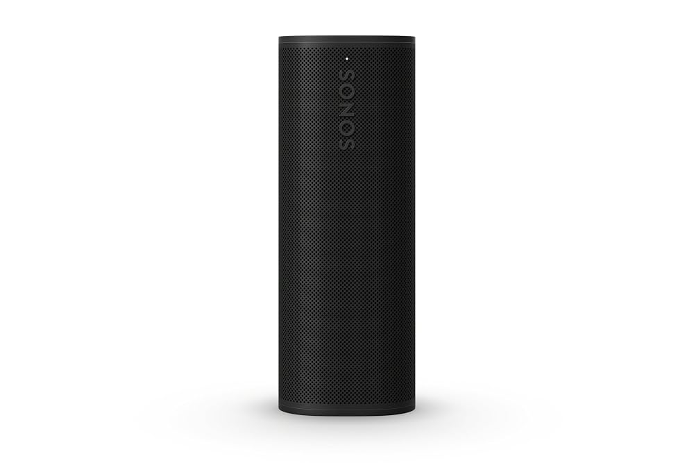 Sonos Roam 2, Lightweight Portable Waterproof Speaker with Bluetooth, WiFi, 10 Hour Battery Life and Voice Control for Home and Outdoor Use, Black