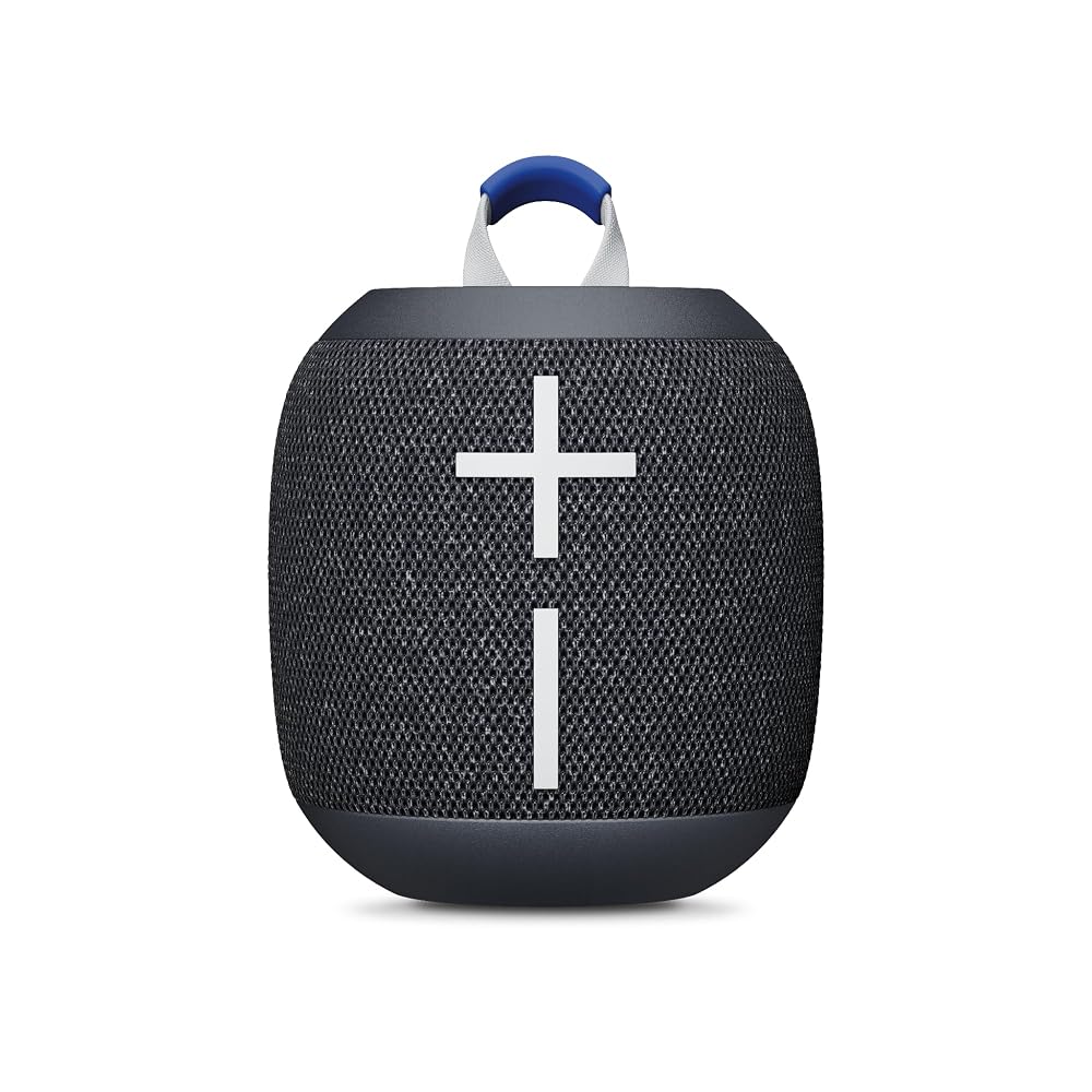 Ultimate Ears WONDERBOOM 4 Portable Waterproof Bluetooth Speaker with Big Bass and 360-Degree Sound, Dustproof Floating Speaker, Black