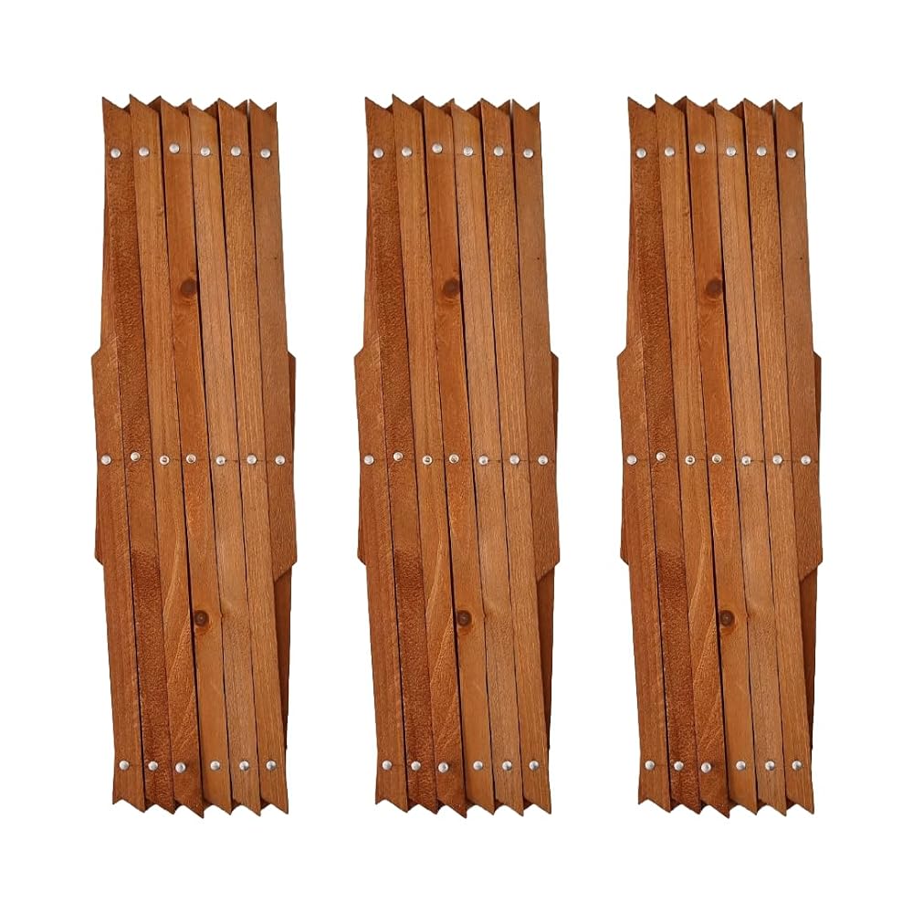 KANTA Wooden Trellis Expandable Garden Trellises, Riveted, Pack of 3 (1.8 x 0.3m)