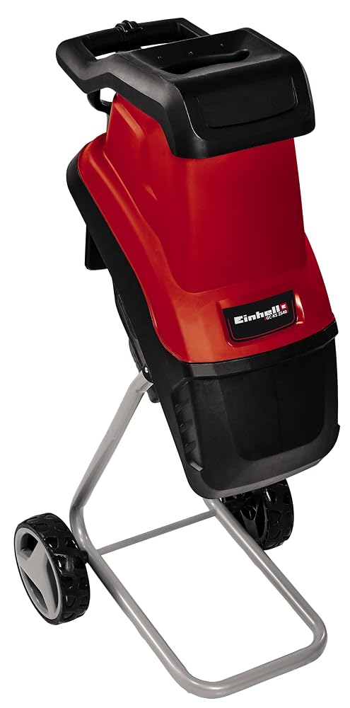 Einhell Electric Garden Shredder 2500 W | Mulcher for Leaves and Branches with Debris Bag, Reversible Steel Blades, Large Funnel Opening, Safety Shut-Off GC-KS 2540