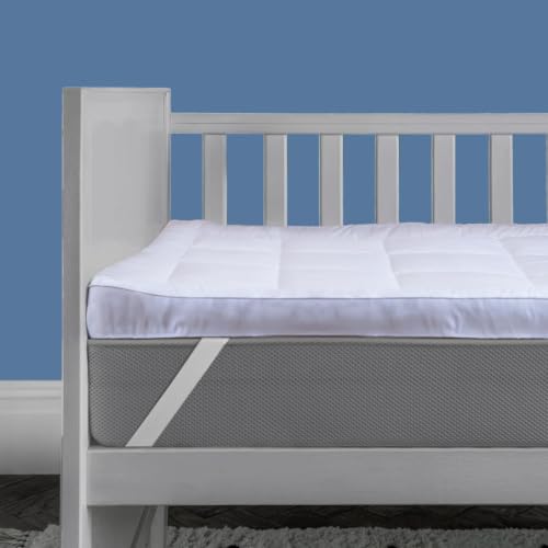 Lakhmaali Hotel Quality Cot Bed Mattress Topper Quilted Extra Thick