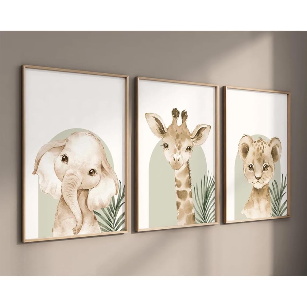 Animal Wall Art Pictures, Baby Nursery Canvas Prints