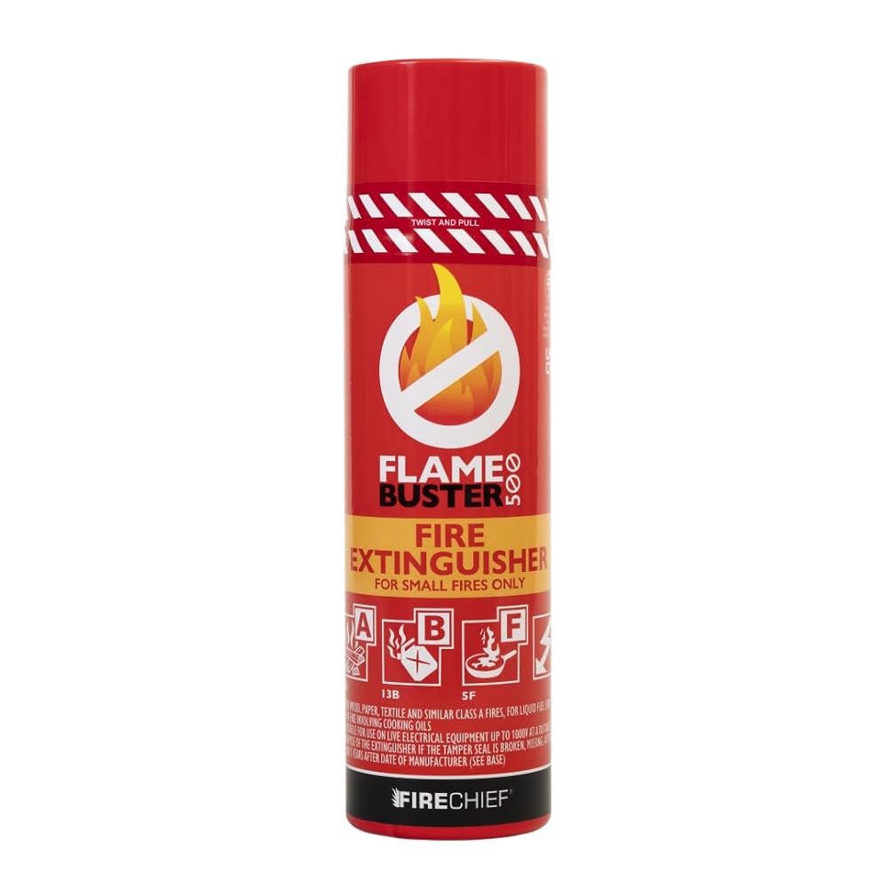 Firechief Flamebuster Multipurpose Fire Extinguisher with UK Kitemark, 500ml