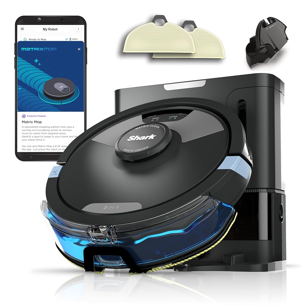 Shark Matrix Plus 2-in-1 Self-Empty Robot Vacuum Cleaner & Mop
