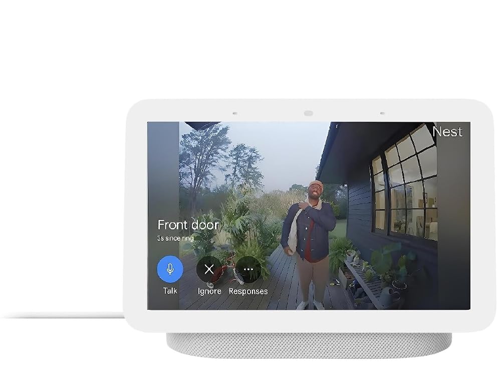 Google Nest Hub (2nd Gen), Smart Display with Google Assistant and Sleep Sensing, Chalk