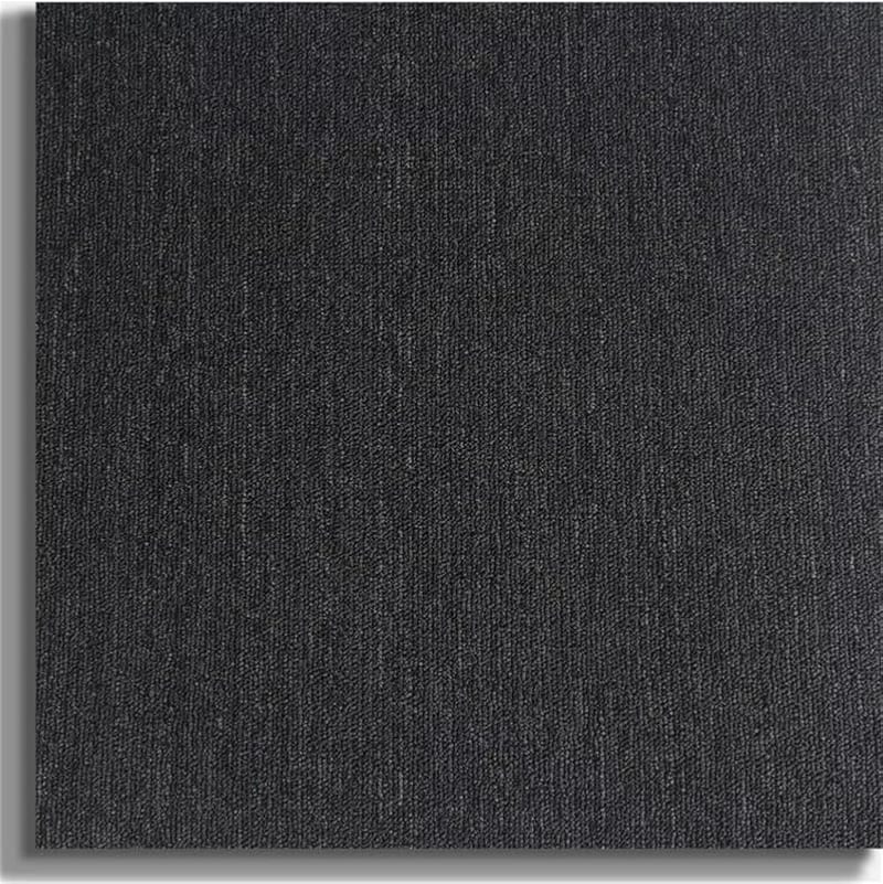 Carpet Tiles 50x50cm, 20 Pack, 5 Square Metres, Heavy Duty Commercial Grade, Bitumen Backed, Black