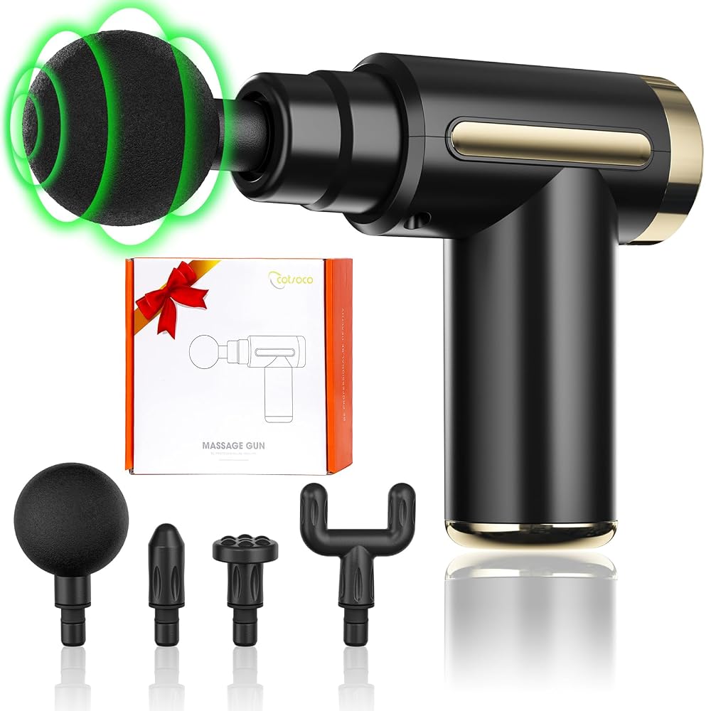 cotsoco Massage Gun Deep Tissue, Portable Percussion Muscle Massager