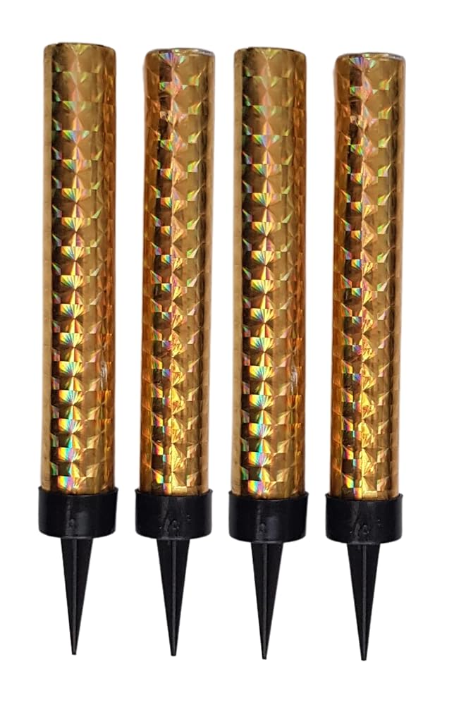 10cm Fountain Candles 4pk Gold & Silver, Ideal for Birthdays, Weddings, Anniversaries, Restaurants and Special Celebrations