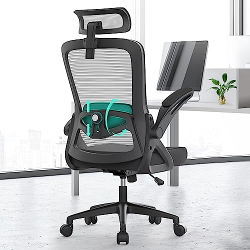 YONISEE Office Chair - Ergonomic Desk Chair with Lumbar Support & Headrest