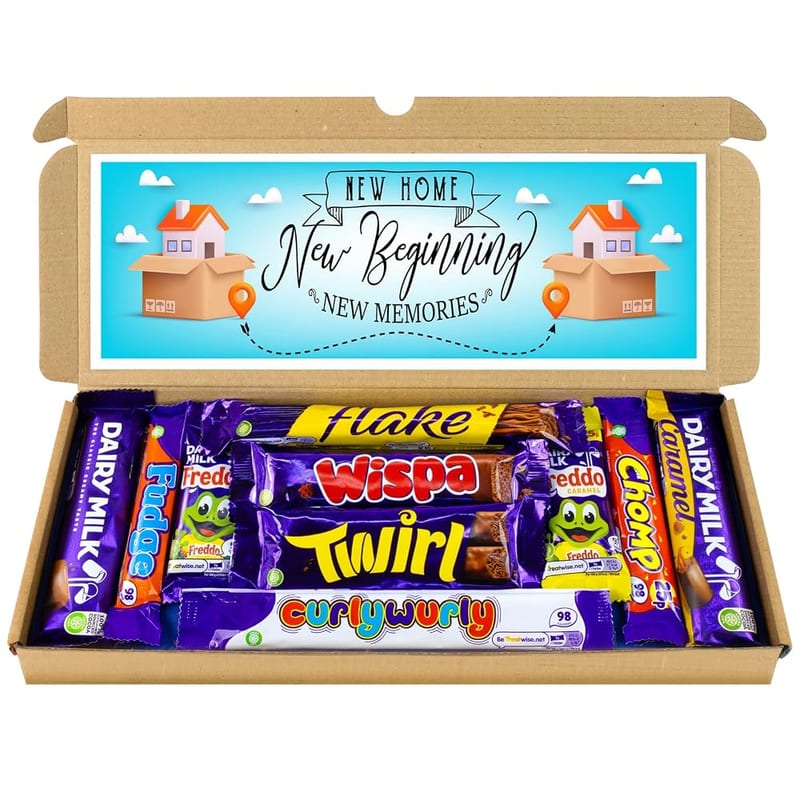 New Home Gift Chocolate Hamper Selection Box, Housewarming Present for New House or Flat