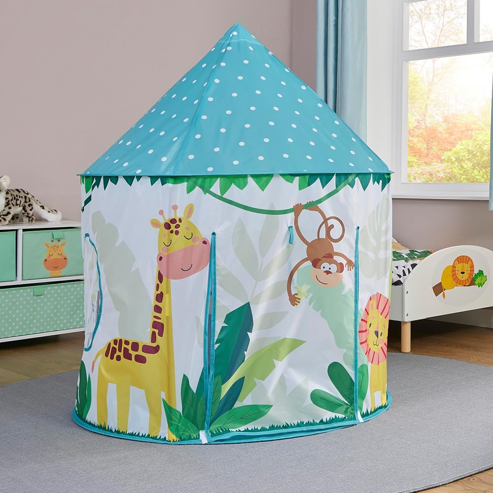 Liberty House Toys Jungle Play Tent, Green, Children's Sensory Toy, Dia100 x H135 cm