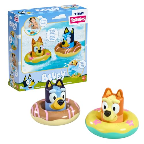 Toomies Bluey Bath Toys 2 Pack - Toddler Bath Toys, Pool Float 18M+