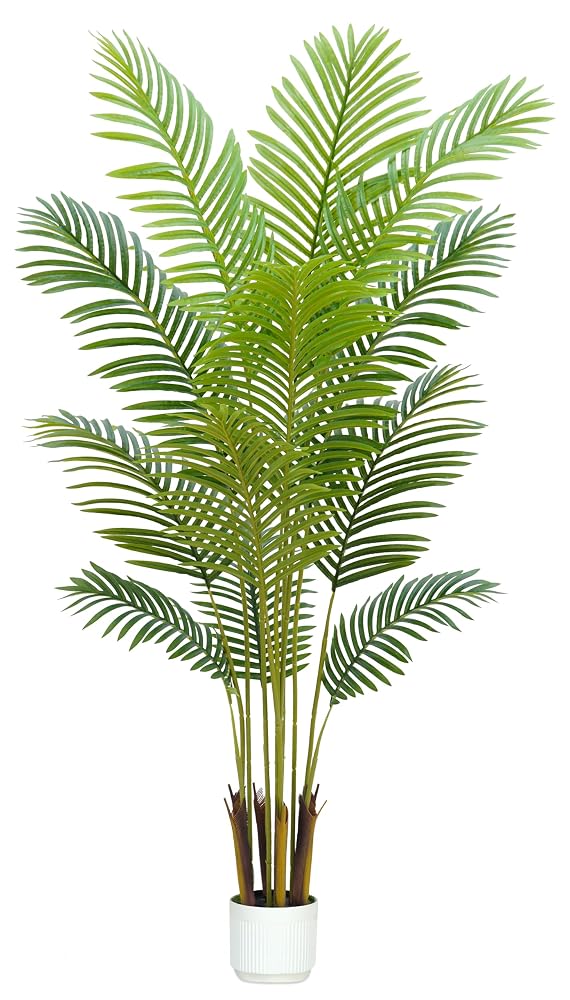 5FT Artificial Palm Tree Indoor, Fake Areca Palm Plant in Pot for Home Office Living Room Decoration