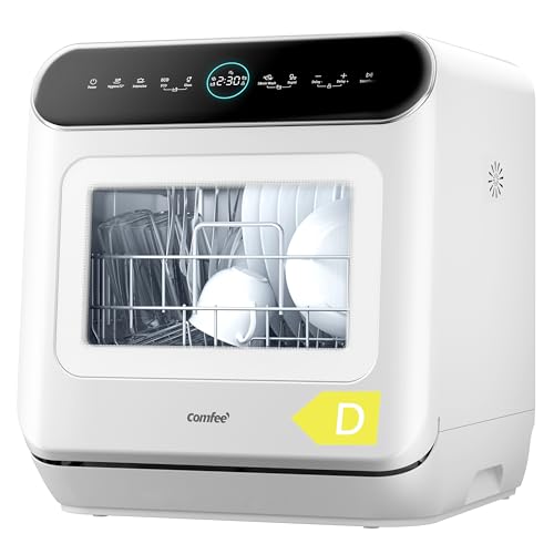 COMFEE' Table Top Dishwasher No Plumbing with 6L Water Tank