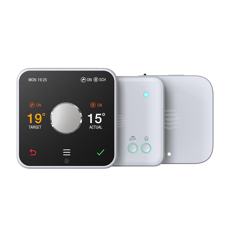 Hive Thermostat for Heating & Hot Water Control (Conventional Boilers), with Hive Nano 3 Hub, White